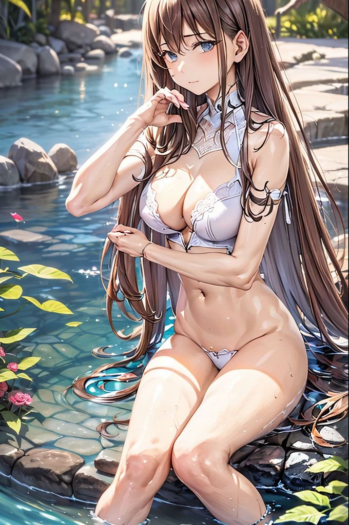 サンプル画像4:水辺のランジェリー撮影 2D版(愛・依美) [d_355097]