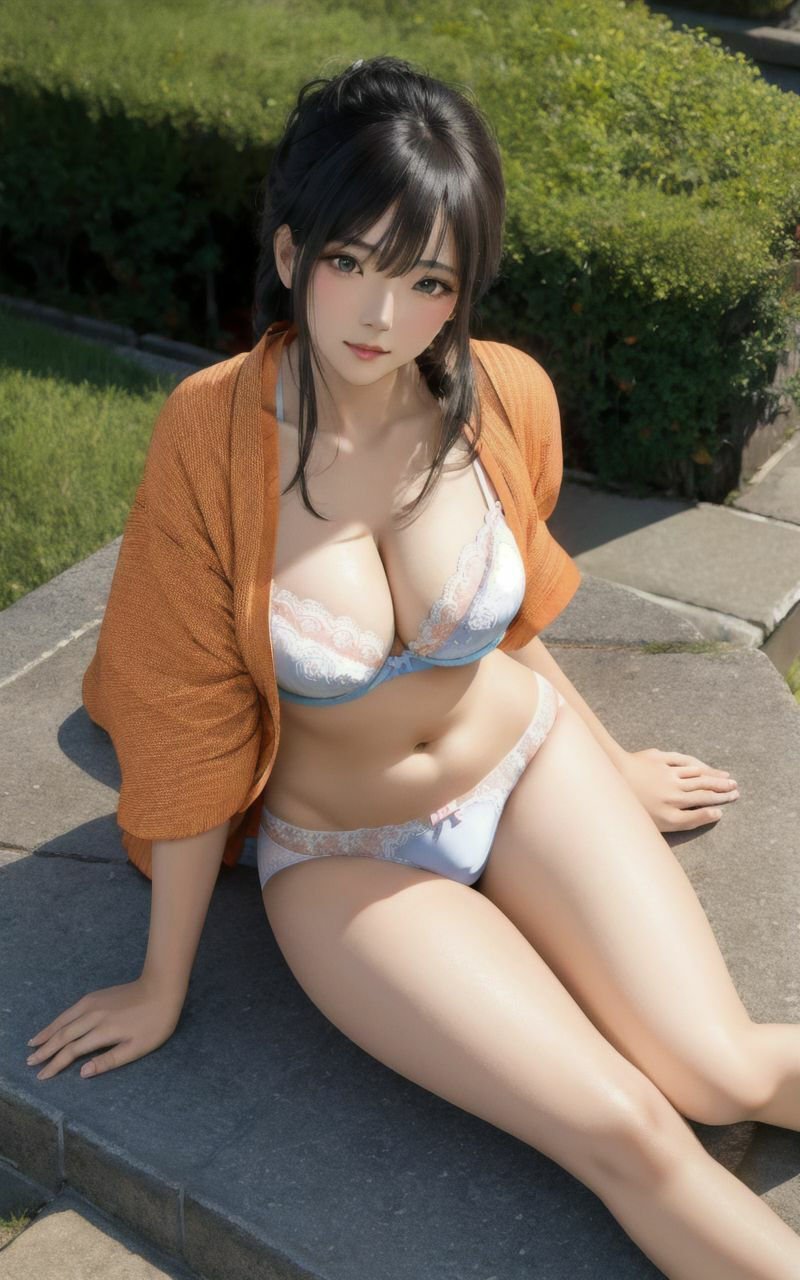 サンプル画像2:【超高画質グラビア写真集】爆乳母の下着。癒しの50枚〜5巻〜(あふれる母性【AIイラスト】) [d_355104]