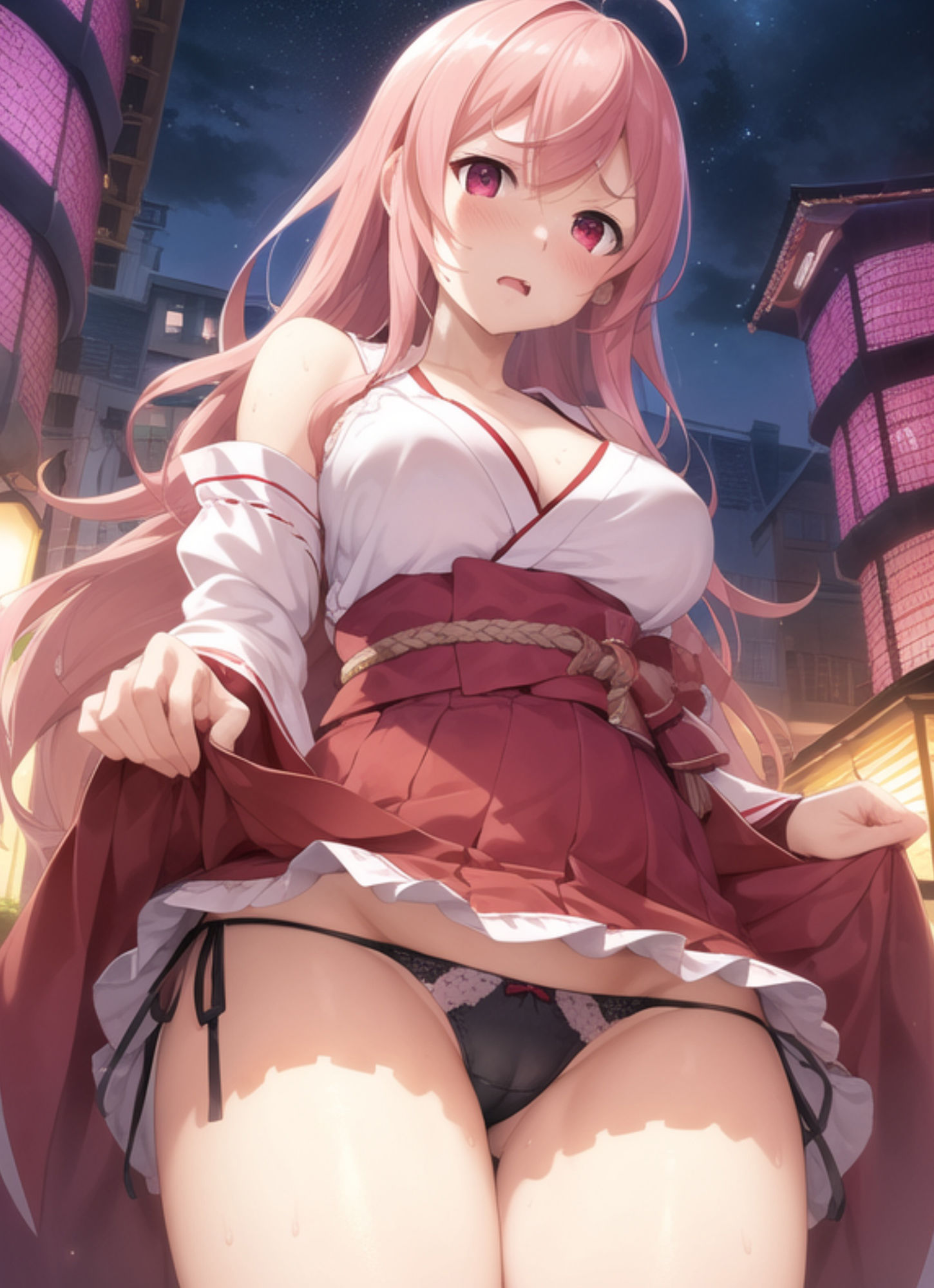 サンプル画像1:嫌な顔してパンツ見せてくれる女の子〜市街編〜(AIパンツ部) [d_355120]