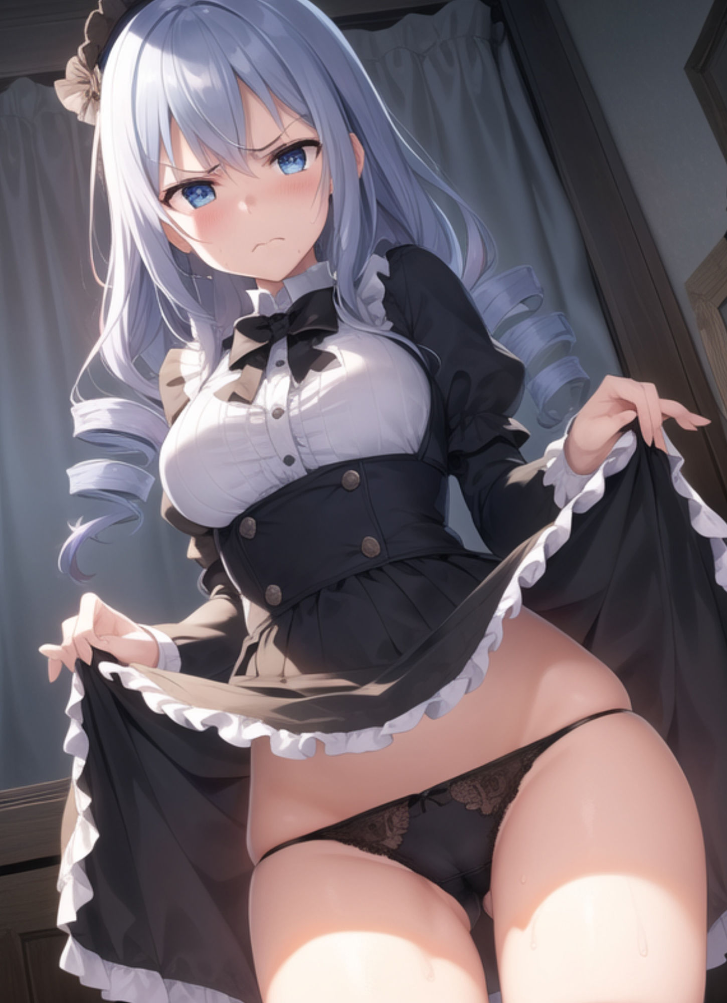 サンプル画像3:嫌な顔してパンツ見せてくれる女の子〜市街編〜(AIパンツ部) [d_355120]