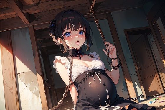 サンプル画像2:魔物の仔を孕む女性 vol.5(blue moonのAI画房) [d_355202]