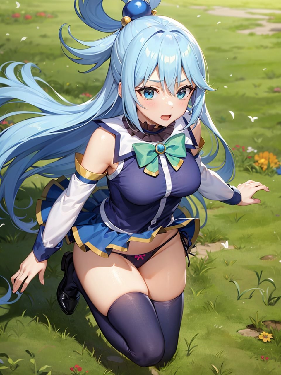 サンプル画像1:この素晴らし〇世界に祝福を！ ア〇ア パンチラ集(AI同人Lab) [d_355237]