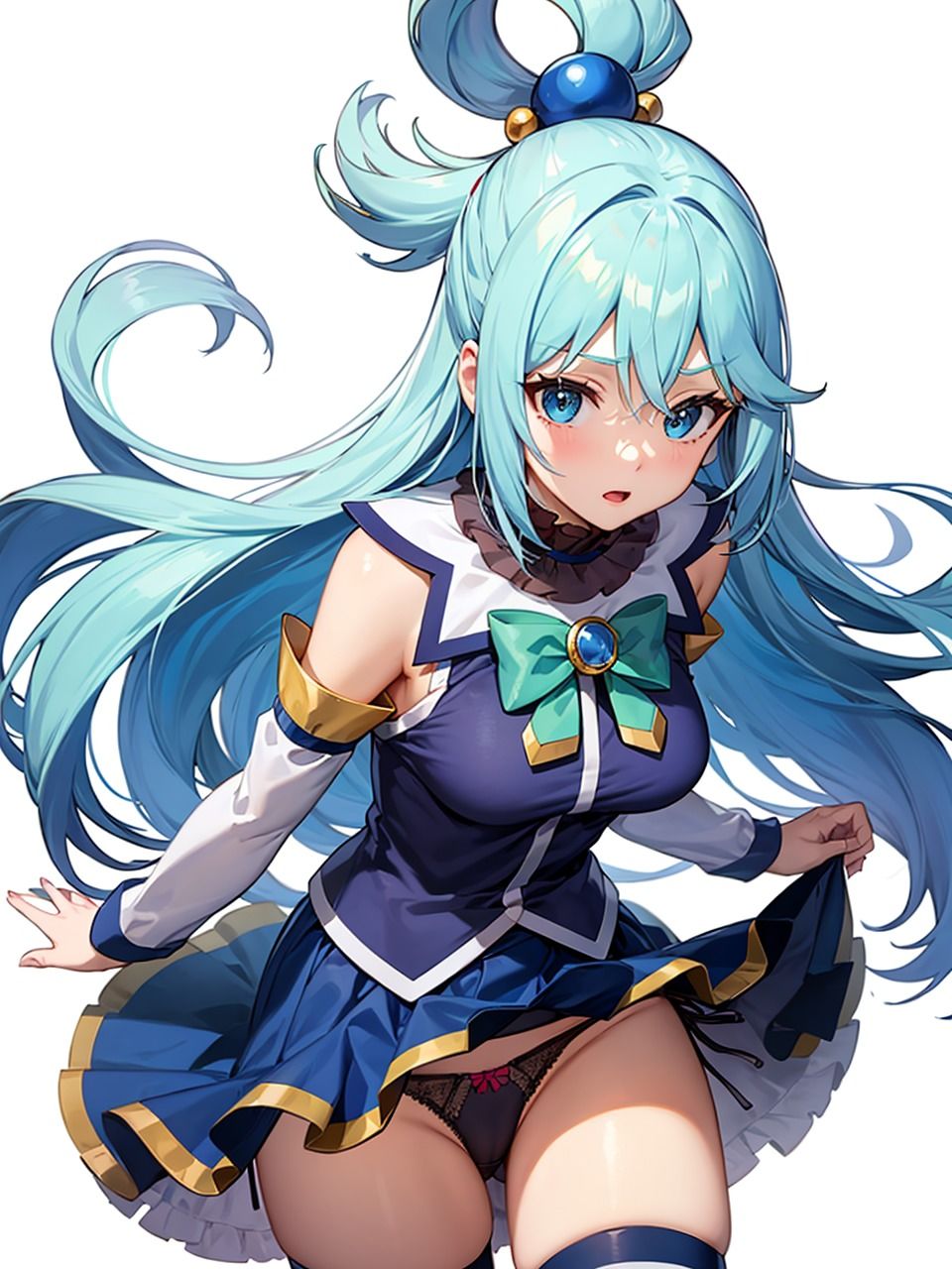 サンプル画像4:この素晴らし〇世界に祝福を！ ア〇ア パンチラ集(AI同人Lab) [d_355237]