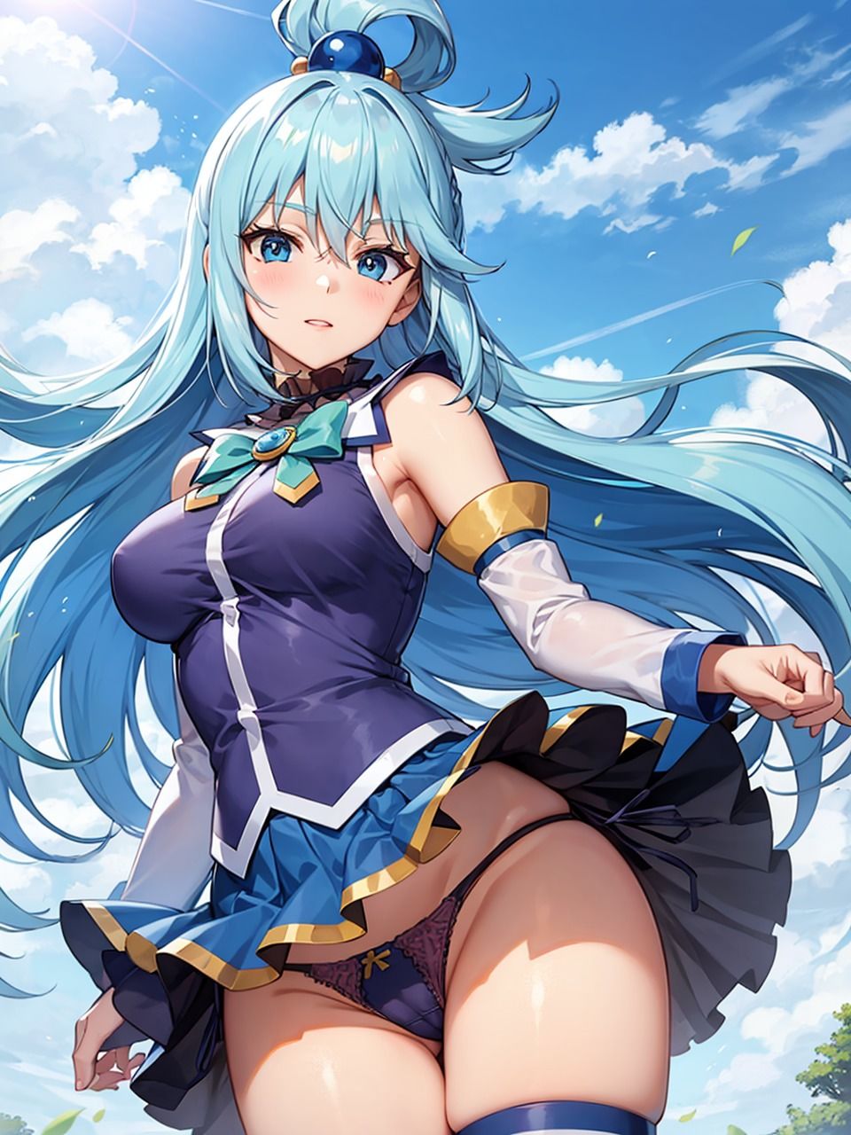 サンプル画像5:この素晴らし〇世界に祝福を！ ア〇ア パンチラ集(AI同人Lab) [d_355237]