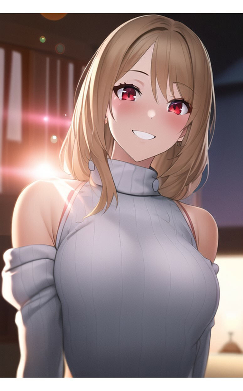 サンプル画像5:1つの呪文で生み出された100人のAI妄想美少女-25【裏:童貞を殺すニットセーター女子編4】(AIヒロイン研究会) [d_355241]