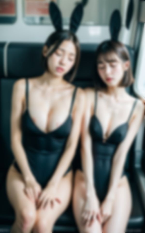 サンプル画像1:休憩中のコスプレバニーちゃんを脱がしてHな副業撮影開始(AIサティスファクション) [d_355242]
