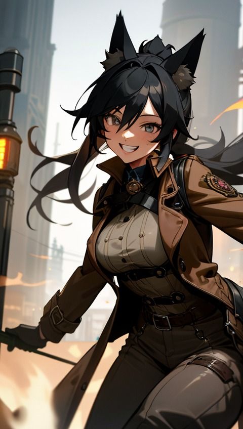 サンプル画像1:ネオンシティのキツネ(ビジョンクラフターズ) [d_355272]