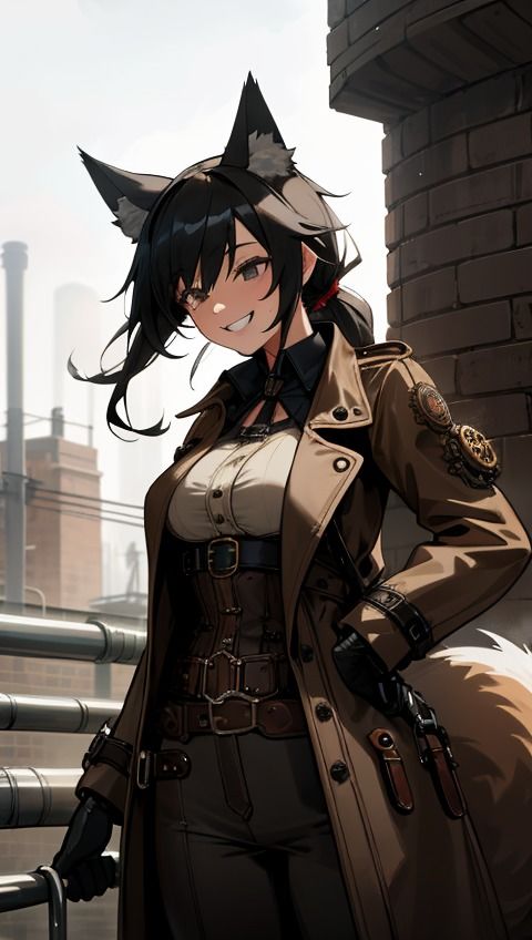 サンプル画像4:ネオンシティのキツネ(ビジョンクラフターズ) [d_355272]