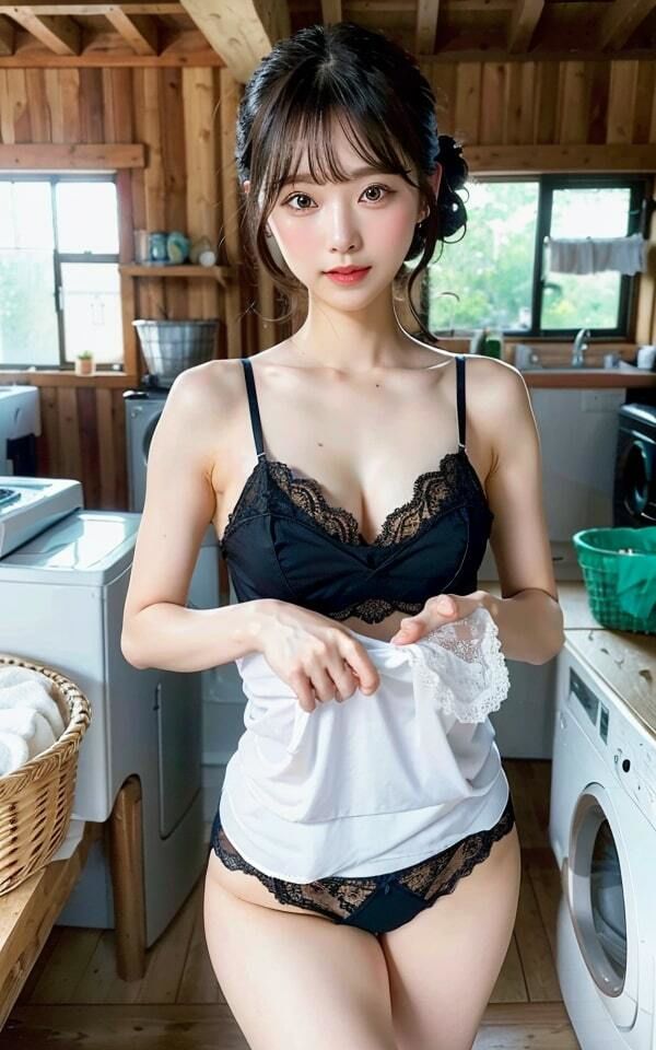 サンプル画像1:はだかになっちゃうコインランドリー(ももいろBABY) [d_355336]