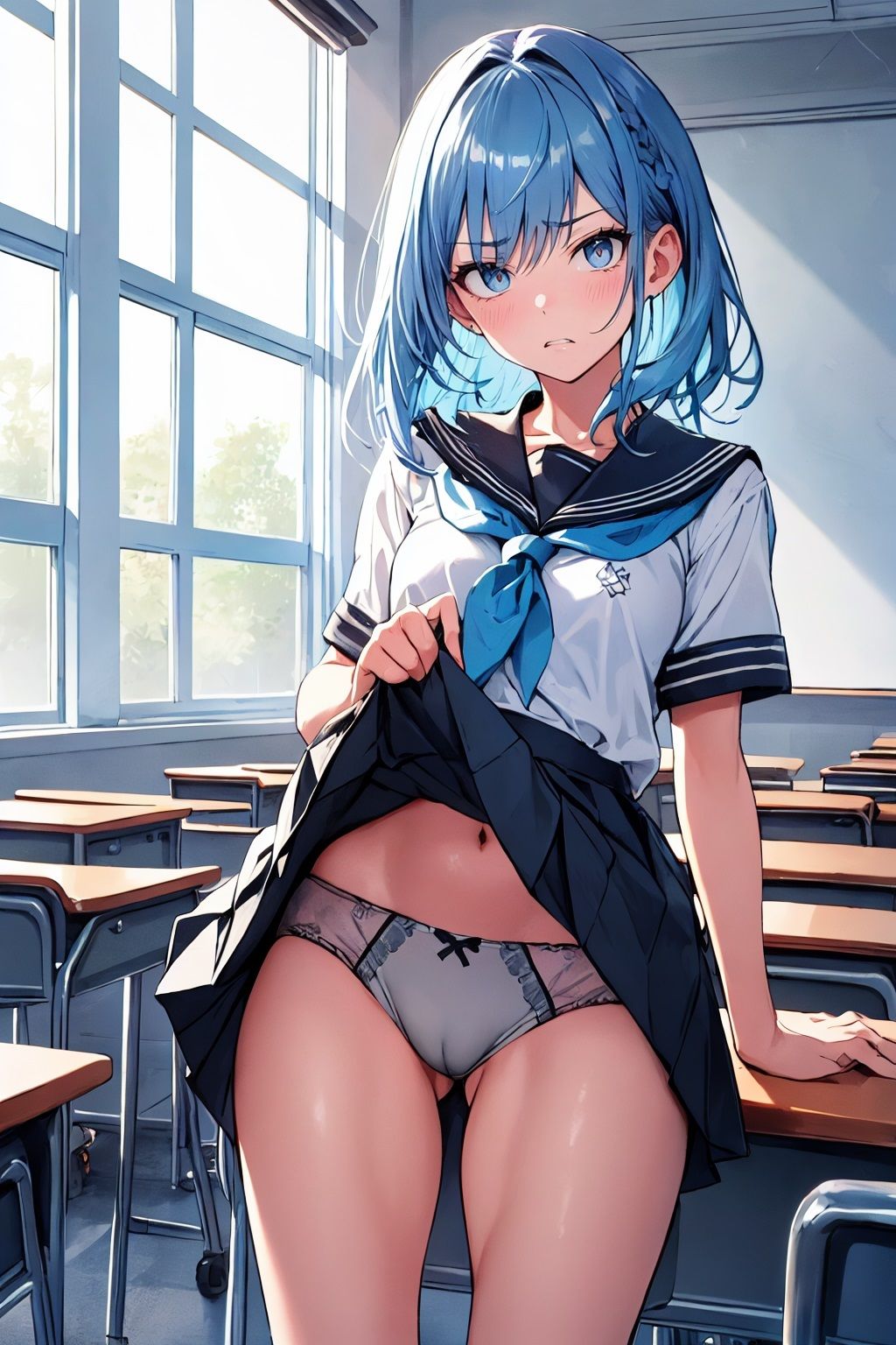 サンプル画像2:嫌悪スカートめくり(カリホルニウム) [d_355499]