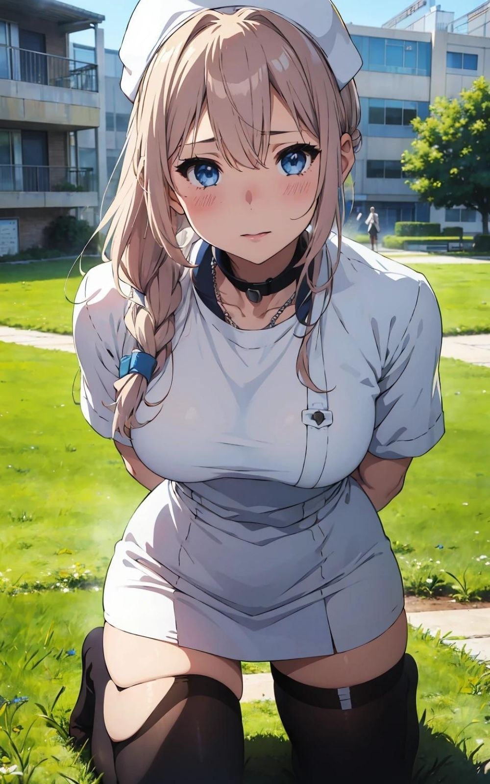 サンプル画像1:【美少女研究本】美人ナースのエロエロしんさつ(画像生成マン) [d_355536]