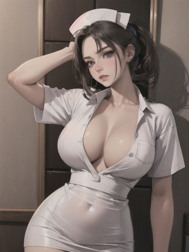 サンプル画像2:超高級性サービス付き爆乳ナース美女病棟激写集(MiuHazu) [d_355639]