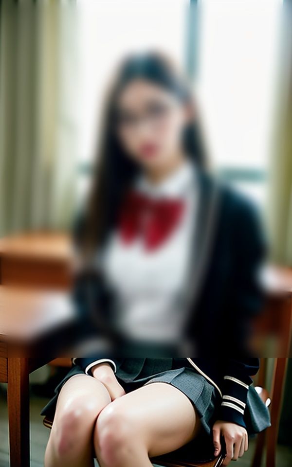 サンプル画像5:【ブレザー】エッチめがねブレザー娘〜制服マニア249人〜(マスターベーション研究所) [d_355790]