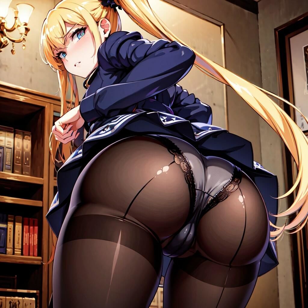 サンプル画像5:金髪美少女に嫌な顔をされながらパンツを見上げる(まんまん倶楽部) [d_355824]