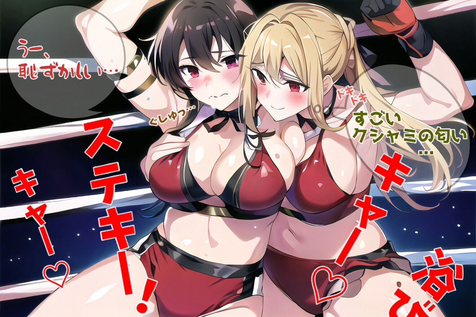 サンプル画像3:くしゃみ de プロレス （Sneezing during wrestling）(くしゃみフェチ専門店) [d_355899]