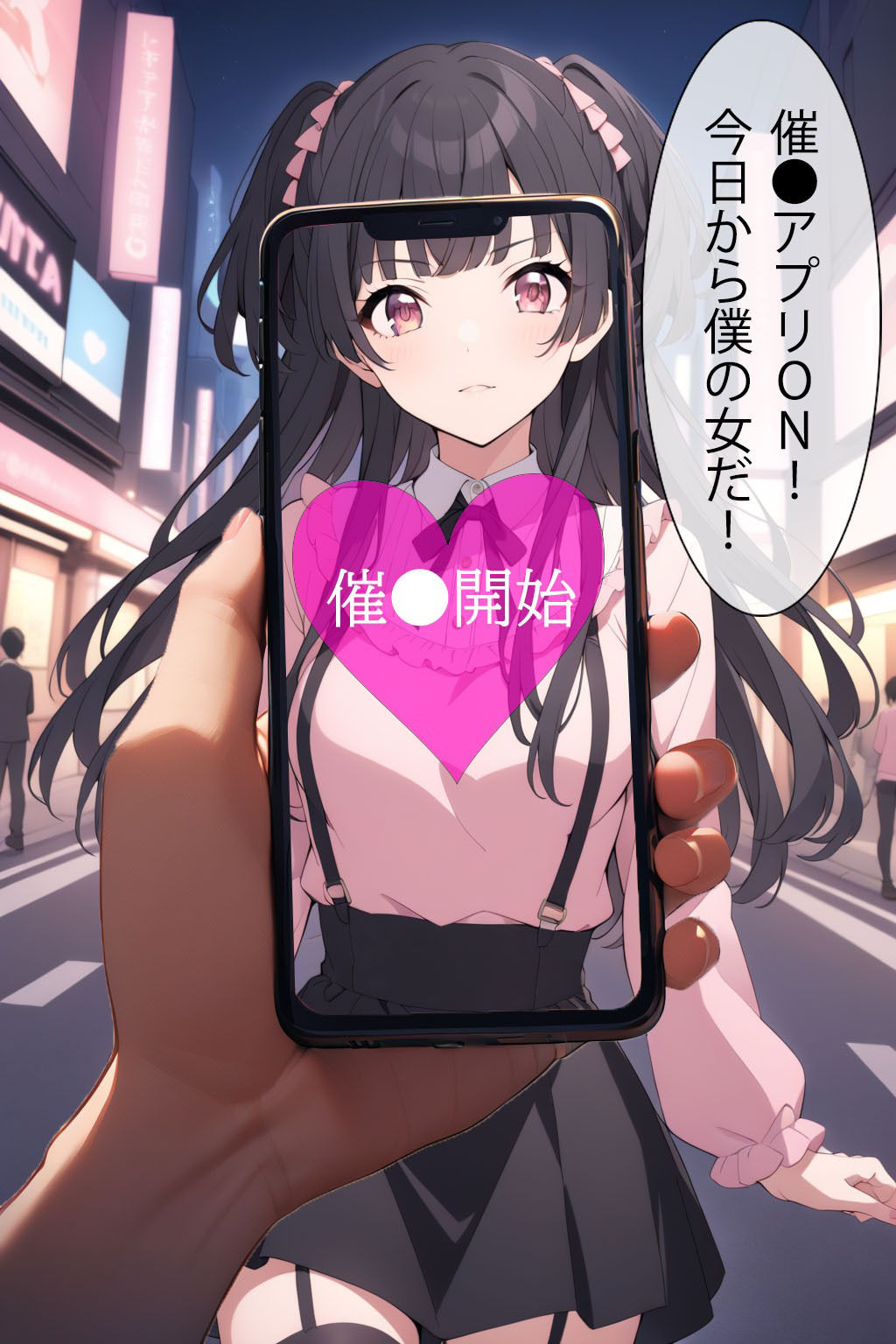 サンプル画像1:催●アプリで洗脳されてしまったアイドル【黛冬●子】(くじら屋3号店) [d_355960]