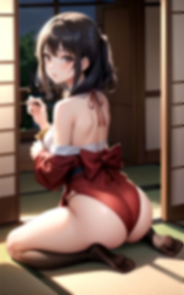 サンプル画像2:童貞の僕が着物美人の魅せるお尻で挑発されて…。(えいあいレボ) [d_356059]