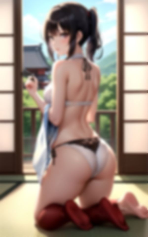 サンプル画像4:童貞の僕が着物美人の魅せるお尻で挑発されて…。(えいあいレボ) [d_356059]