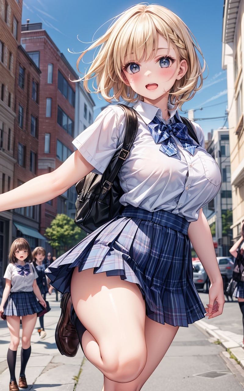 サンプル画像1:グラビア＆裏画像 JKアイドル 星野ななみ(AIらぼんぬ) [d_356220]