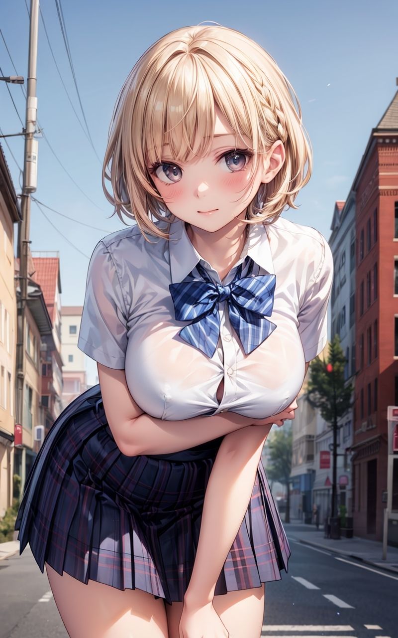 サンプル画像2:グラビア＆裏画像 JKアイドル 星野ななみ(AIらぼんぬ) [d_356220]