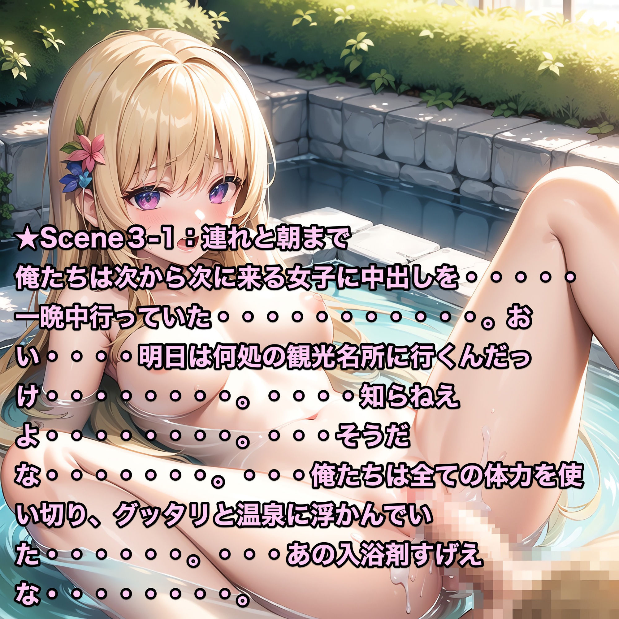 サンプル画像6:えちえち学園生活 〜修学旅行 温泉編 Vol.1〜(Cameron’s room) [d_356261]