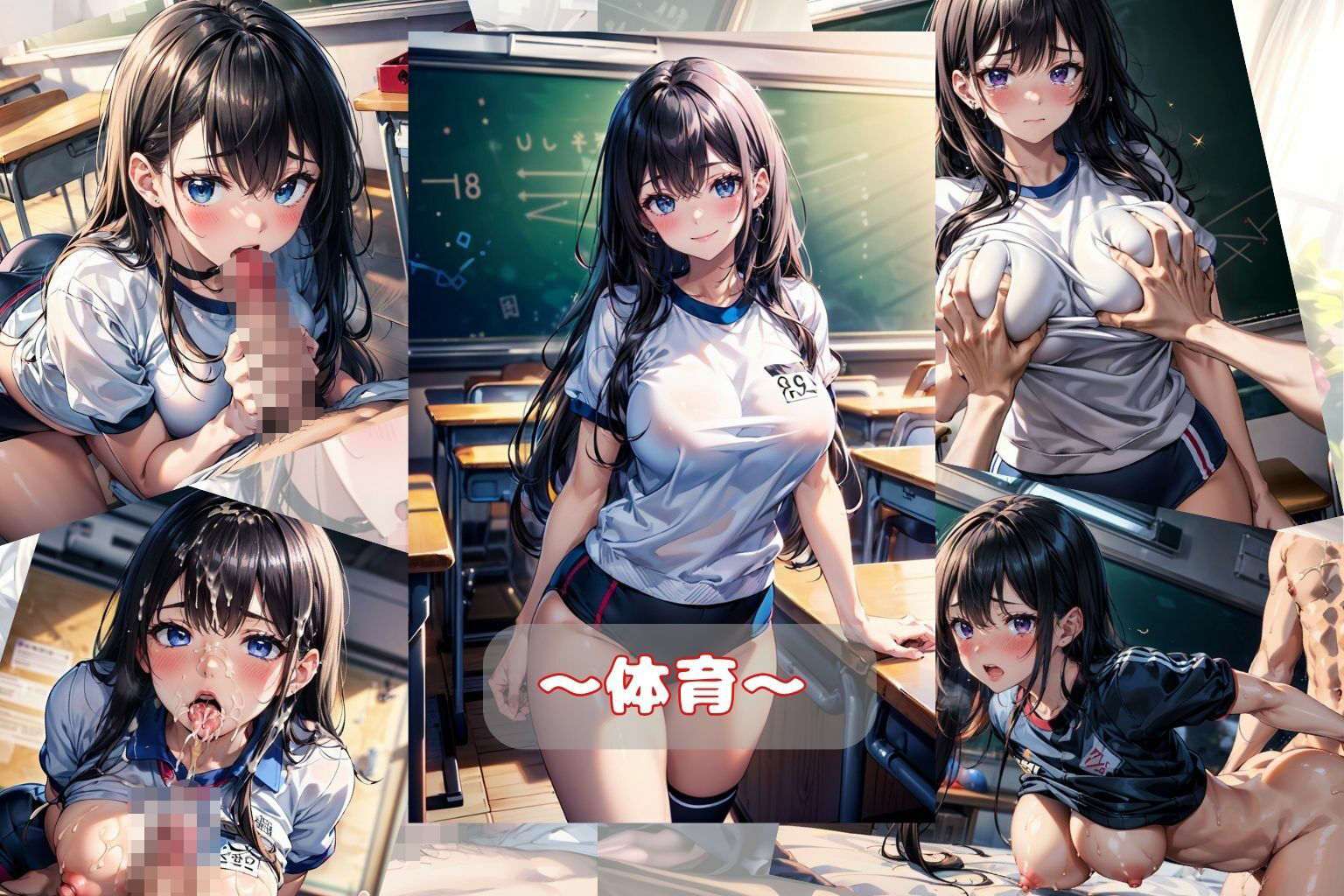 サンプル画像3:現役JKアイドル 流出！ 裏画像 〜学園編〜(私立AI学園) [d_356374]