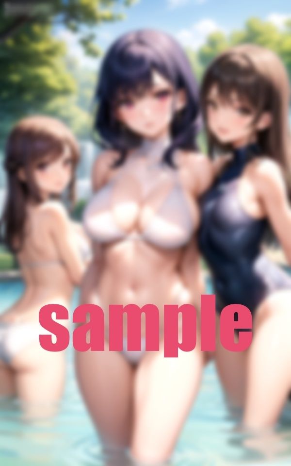 サンプル画像2:痴女民プール！露出度高め！出会える！(ちいこさん) [d_356389]