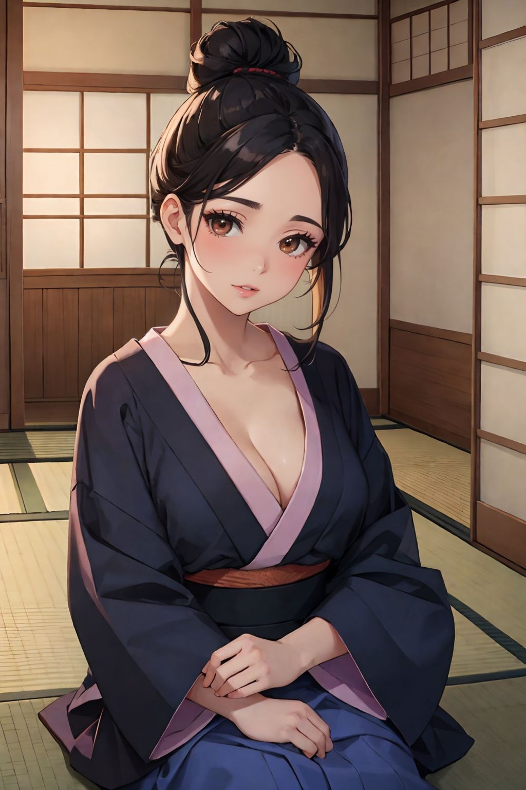 サンプル画像1:着物美人の夜●いSEX(チルフォー) [d_356415]