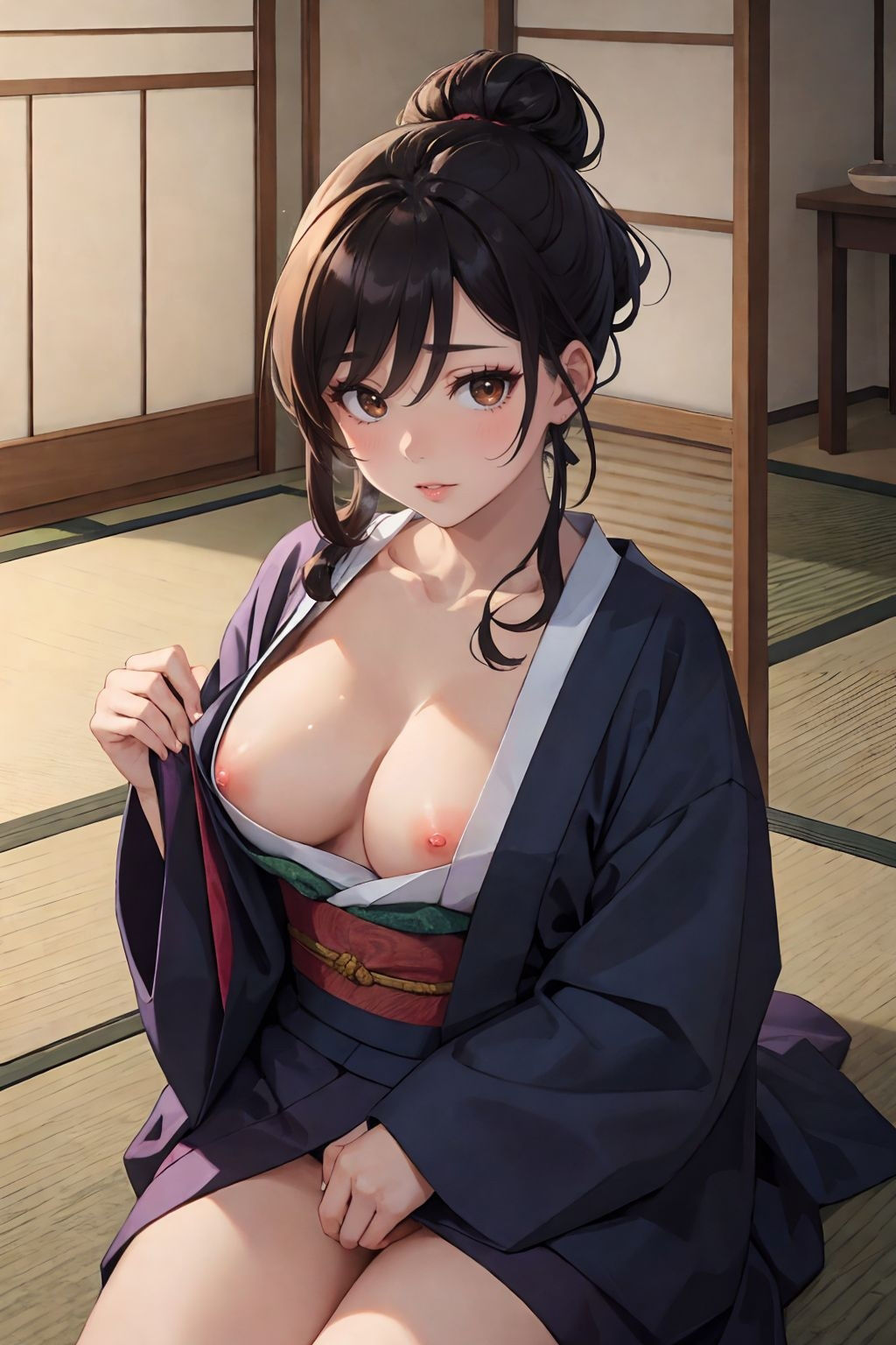 サンプル画像2:着物美人の夜●いSEX(チルフォー) [d_356415]