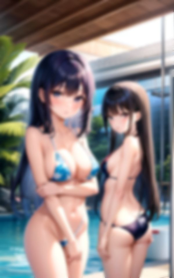 サンプル画像1:ビーチで出会った淫乱水着ギャルに初めての撮影会(えいあいLOVE出版) [d_356424]