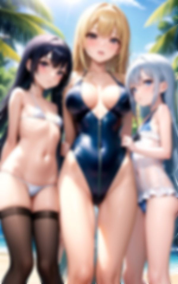 サンプル画像5:ビーチで出会った淫乱水着ギャルに初めての撮影会(えいあいLOVE出版) [d_356424]