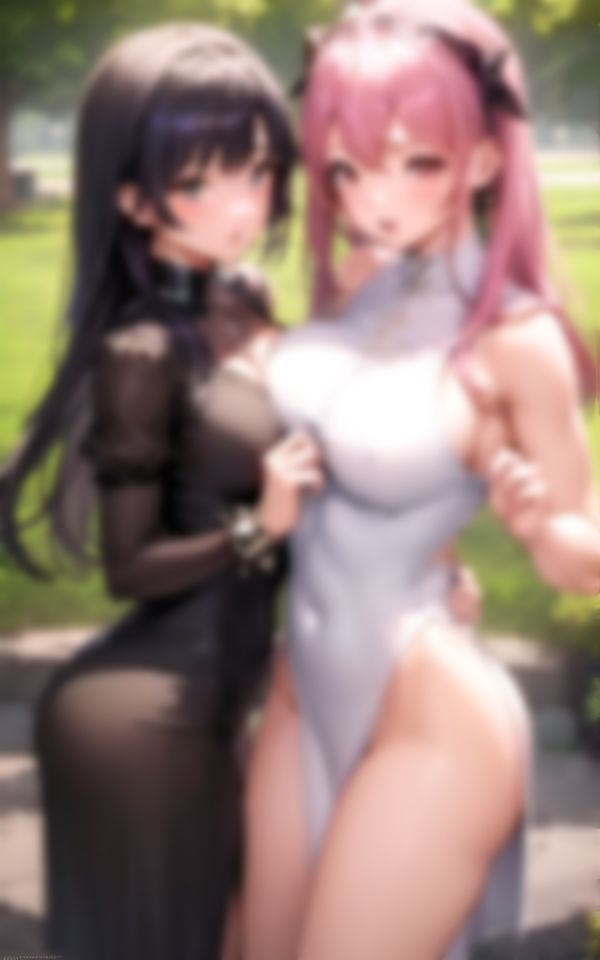 サンプル画像3:童貞くんが社長令嬢の誕生日パーティーに参加したら衣装がエロすぎて…。(AI美女ミルク) [d_356432]