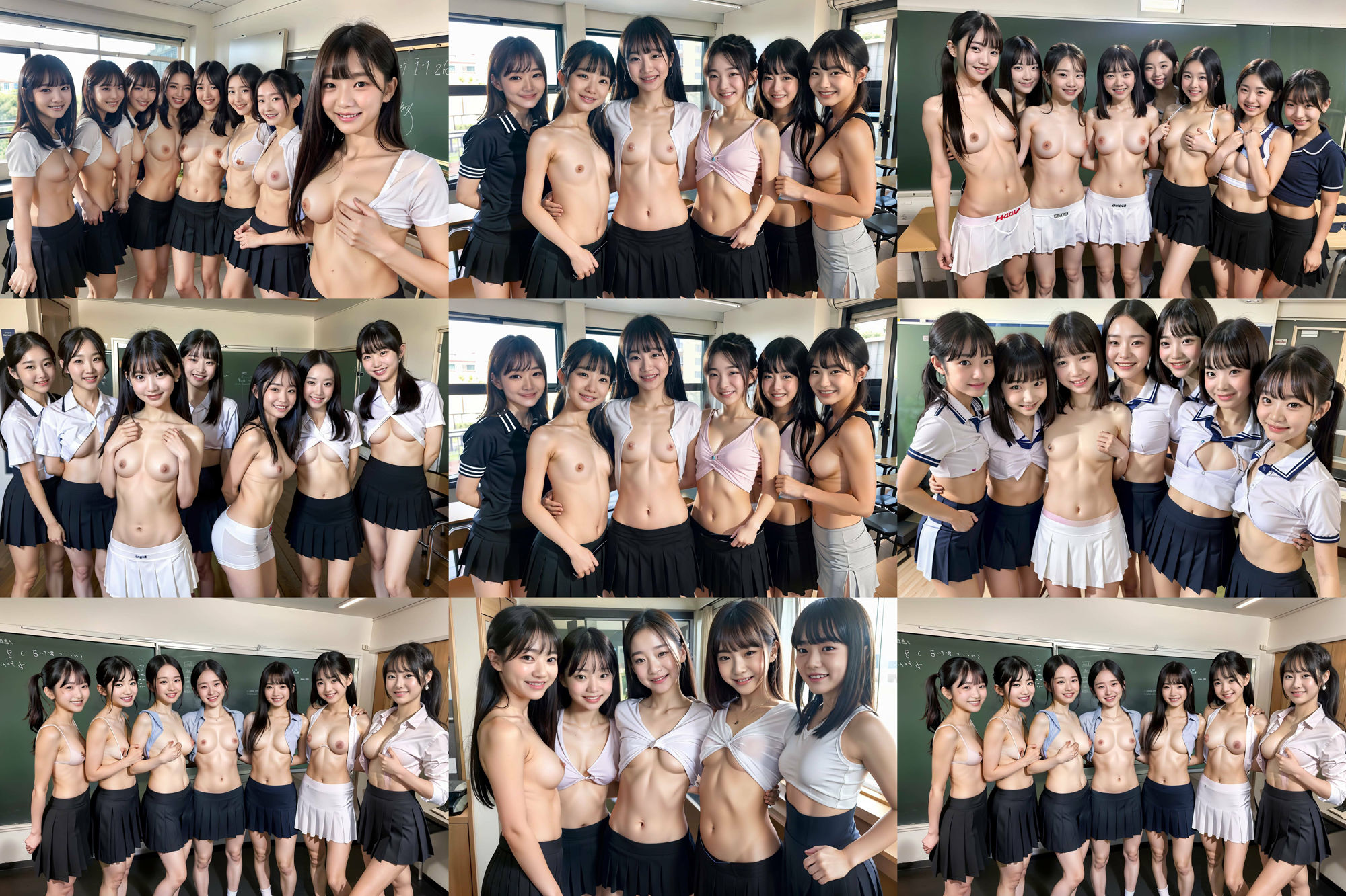 S級 制服美少女たち!! 複数集合画像! 265p!の画像2