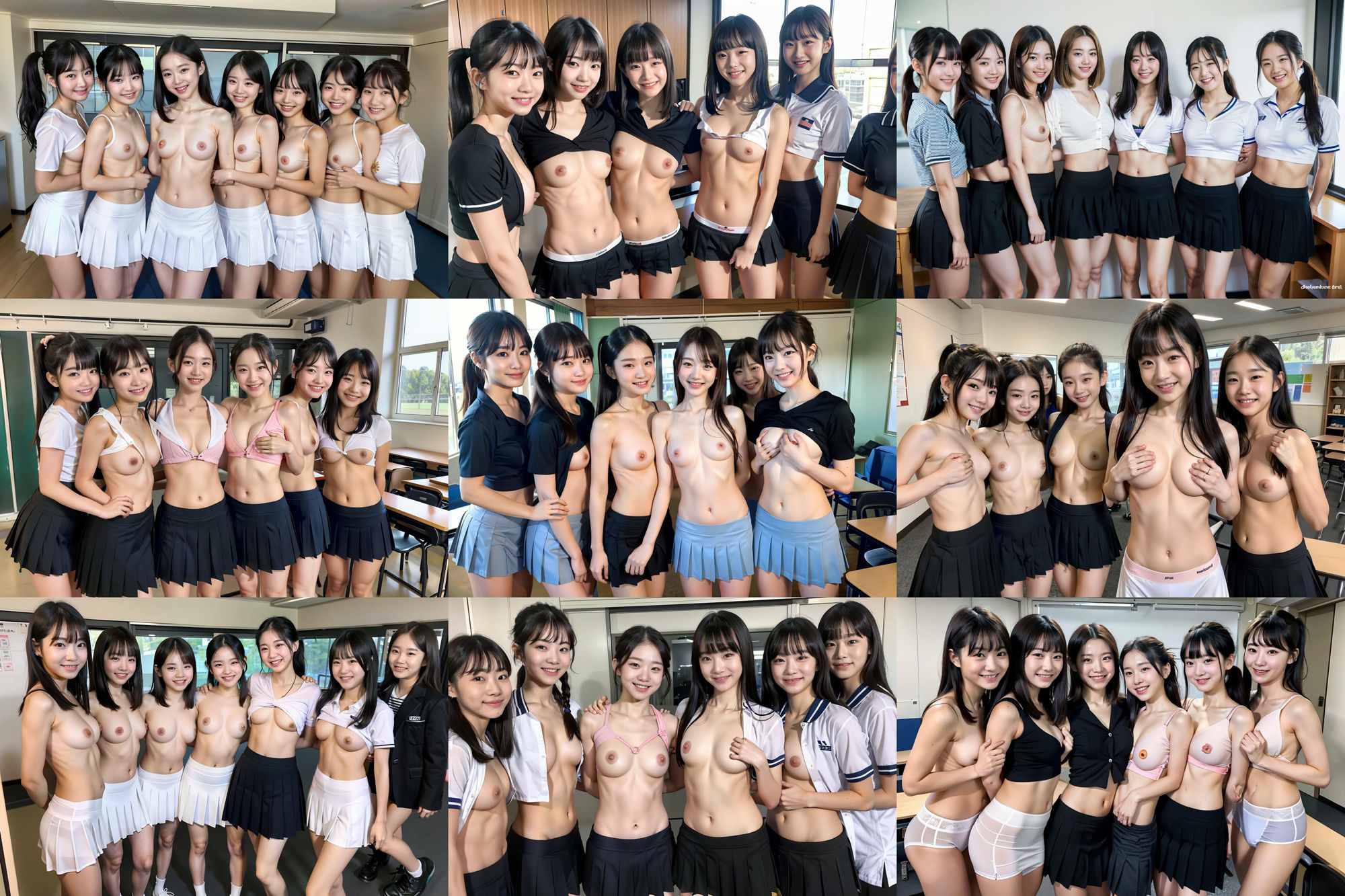S級 制服美少女たち!! 複数集合画像! 265p!の画像3