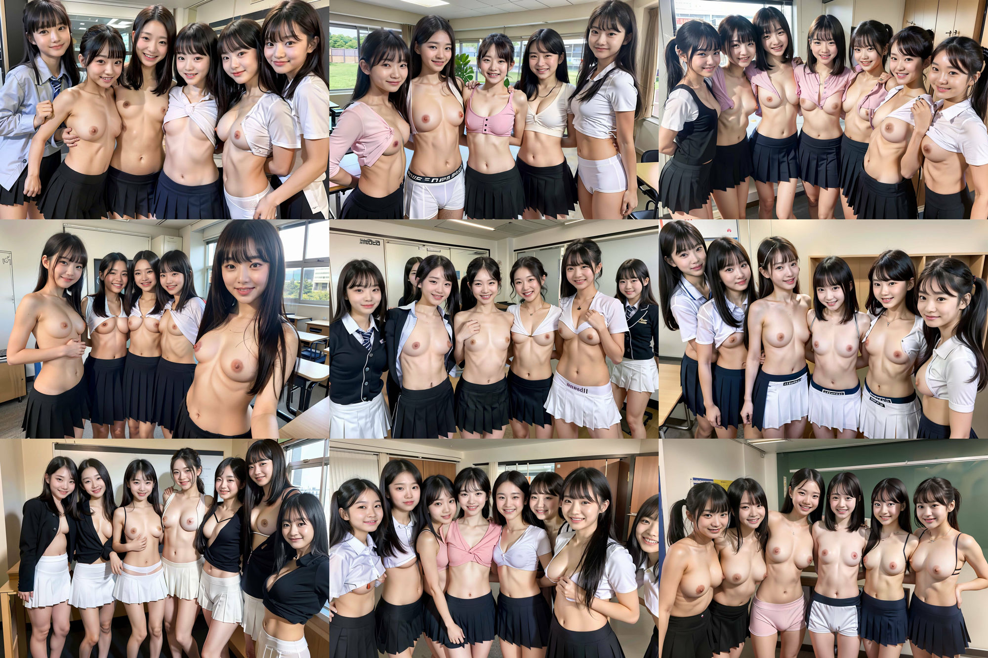 S級 制服美少女たち!! 複数集合画像! 265p!の画像5