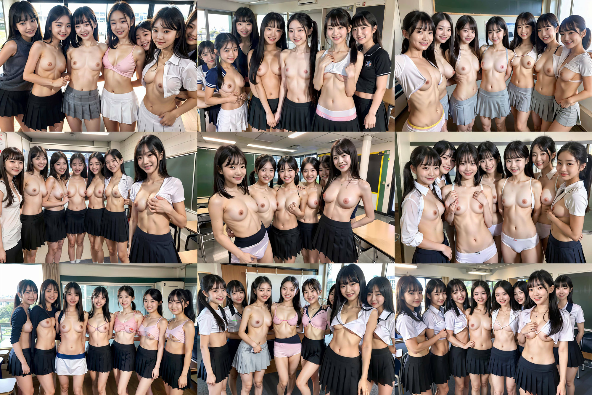 S級 制服美少女たち!! 複数集合画像! 265p!の画像6