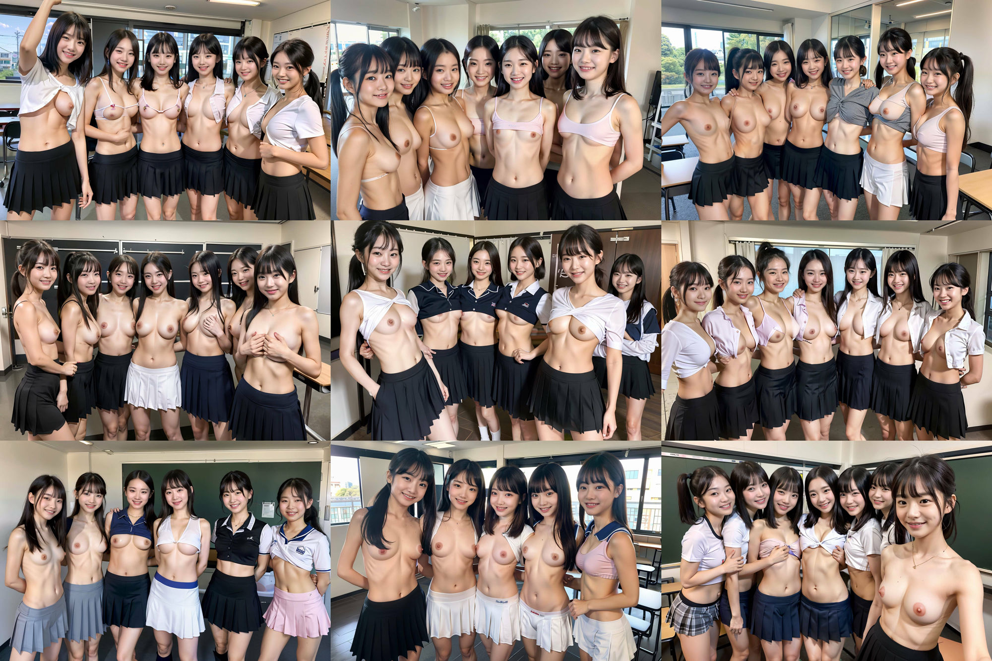 S級 制服美少女たち!! 複数集合画像! 265p!の画像7