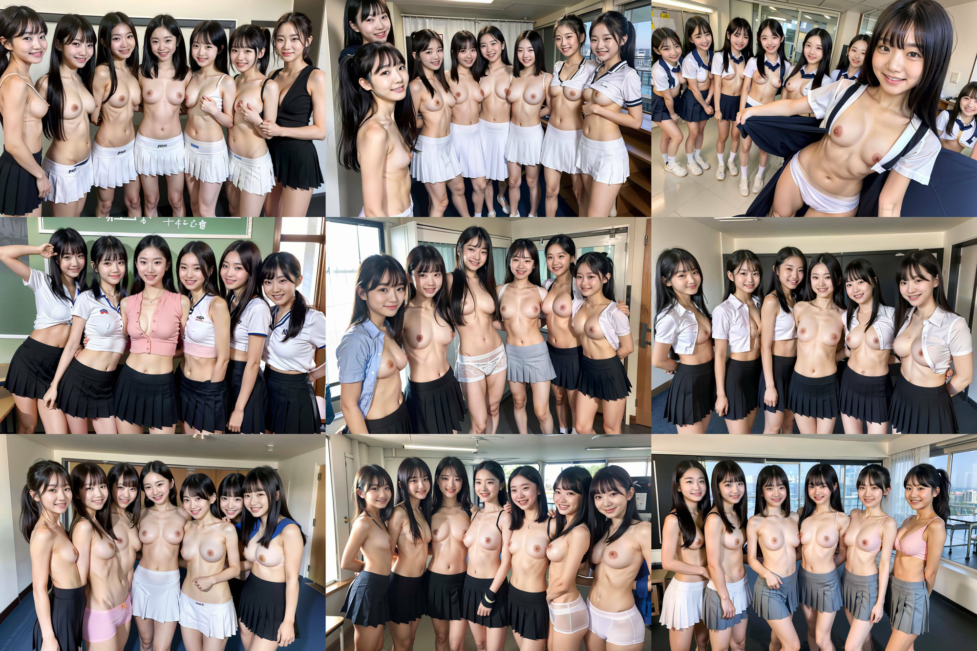 S級 制服美少女たち!! 複数集合画像! 265p!の画像8