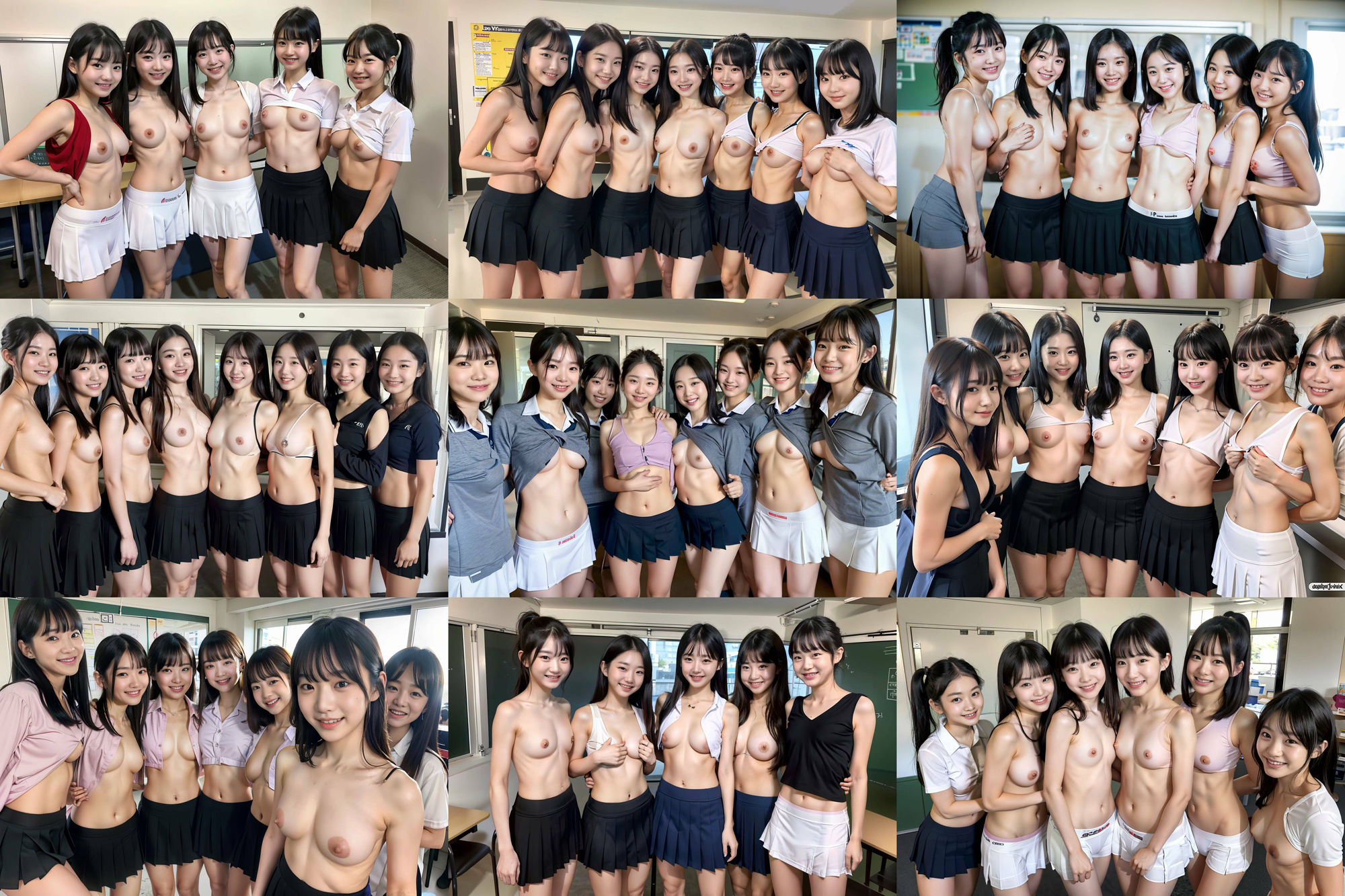S級 制服美少女たち!! 複数集合画像! 265p!の画像9