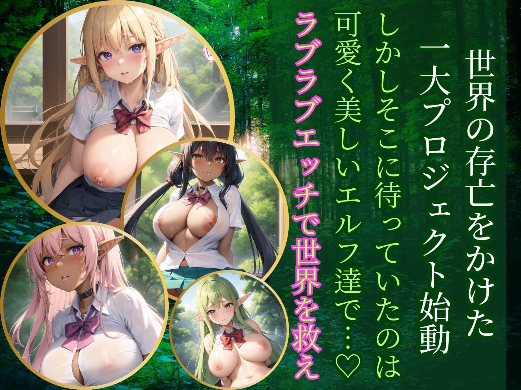 サンプル画像1:美少女エルフとラブラブエッチ2【豪華CG400枚収録】(ルルのアトリエ) [d_356643]