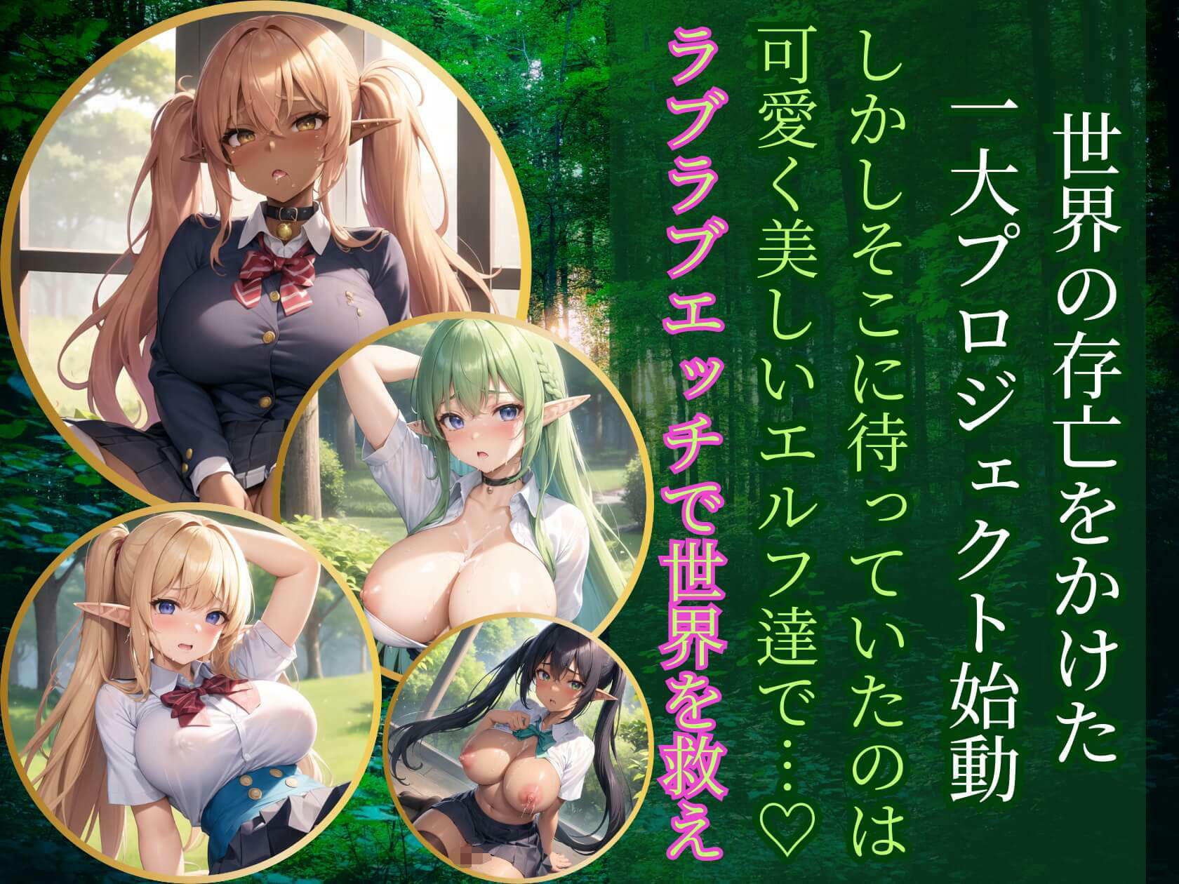 美少女エルフとラブラブエッチ5【豪華CG400枚収録】　エロ画像