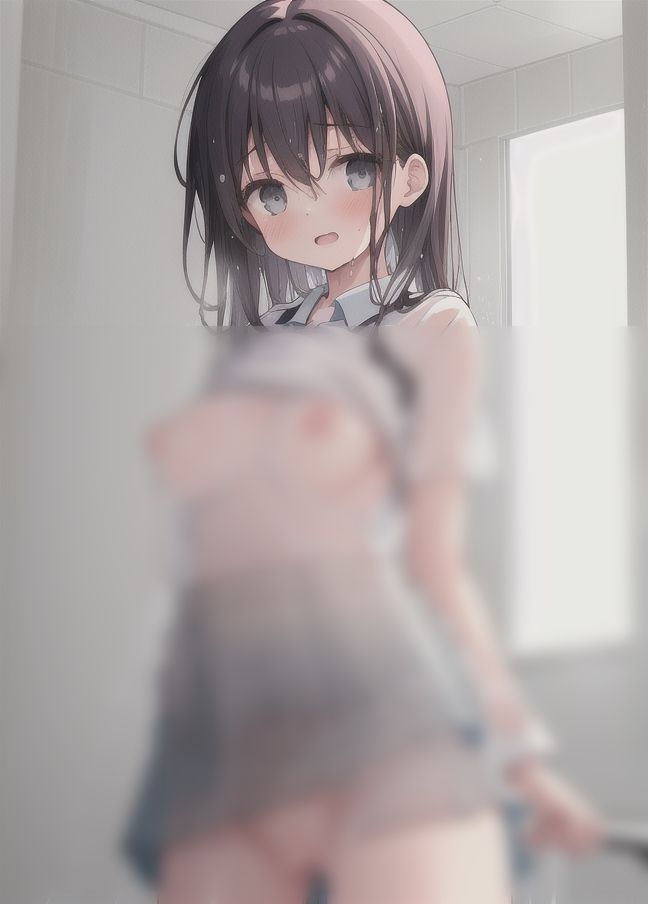 サンプル画像5:濡れた制服J？？「着替えないから困るよ！」(泡泡くらぶ) [d_356735]