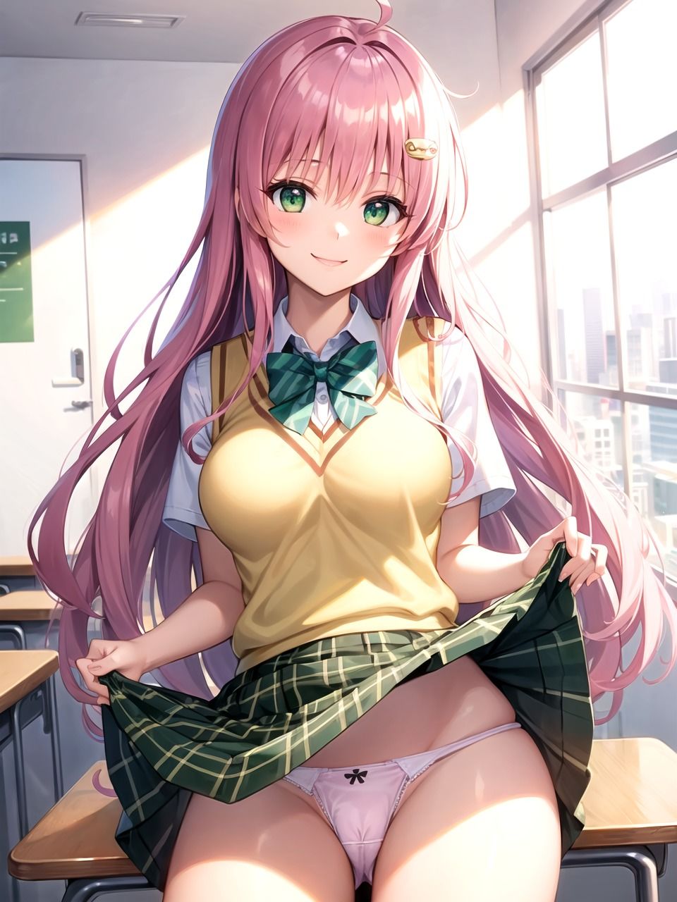 サンプル画像4:とらぶる ラ〇 パンチラ集(AI同人Lab) [d_356810]