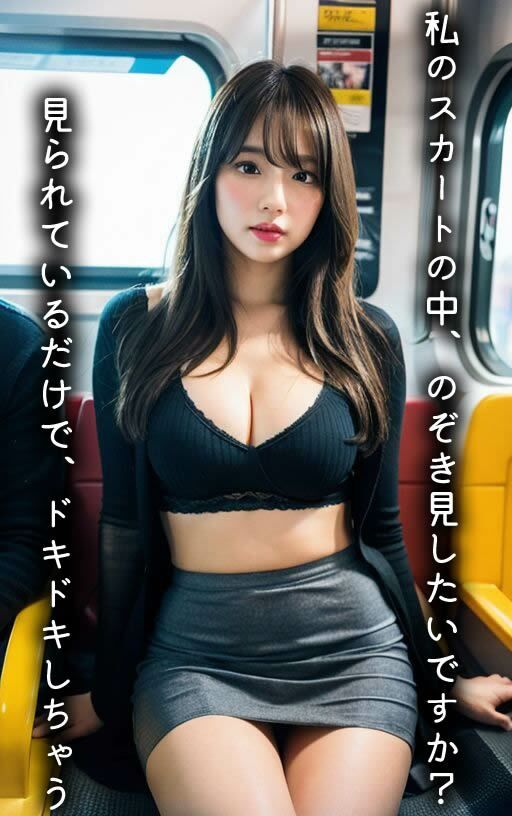 サンプル画像3:【痴女】電車のなかでパンチラしてくる人妻がH過ぎて我慢できない話（全295ページ）【高画質モデル】(AIPhoto出版) [d_356837]