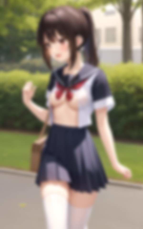 サンプル画像2:妹の初めての露出 妹を露出調教したらハマってしまって・・・(ぷにっぷに) [d_356890]