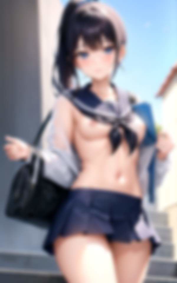 サンプル画像3:校則はノーブラノーパンお尻を出すこと 今日も元気に行ってきます(ぷにっぷに) [d_356897]