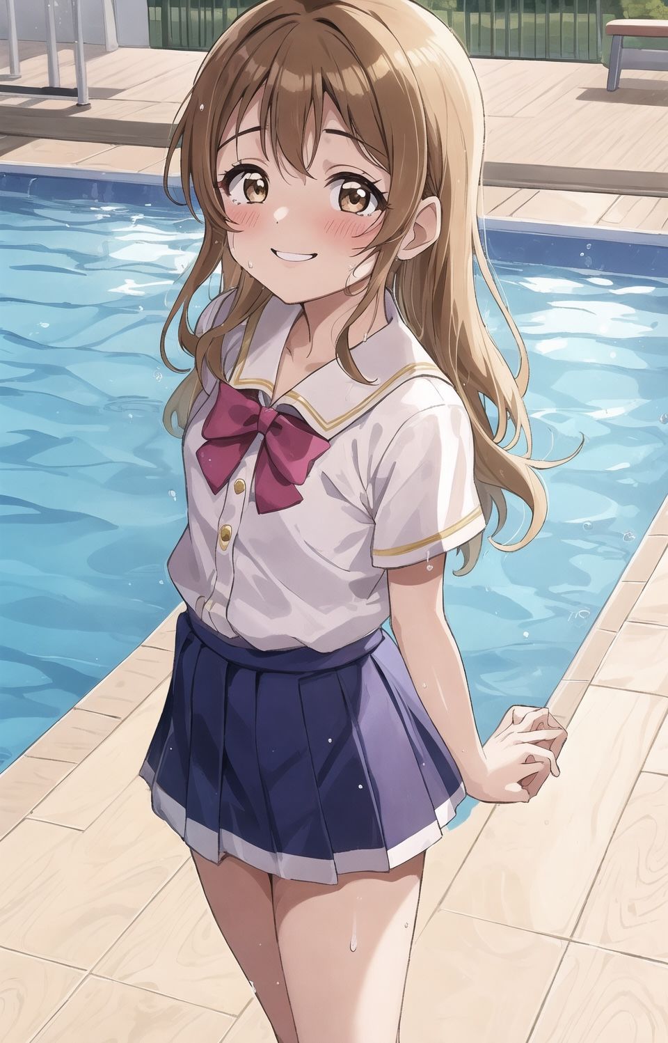 サンプル画像4:アイドル志望で女子校生の国木田さんがプールで裸になった！(MIKIMIKI) [d_357013]