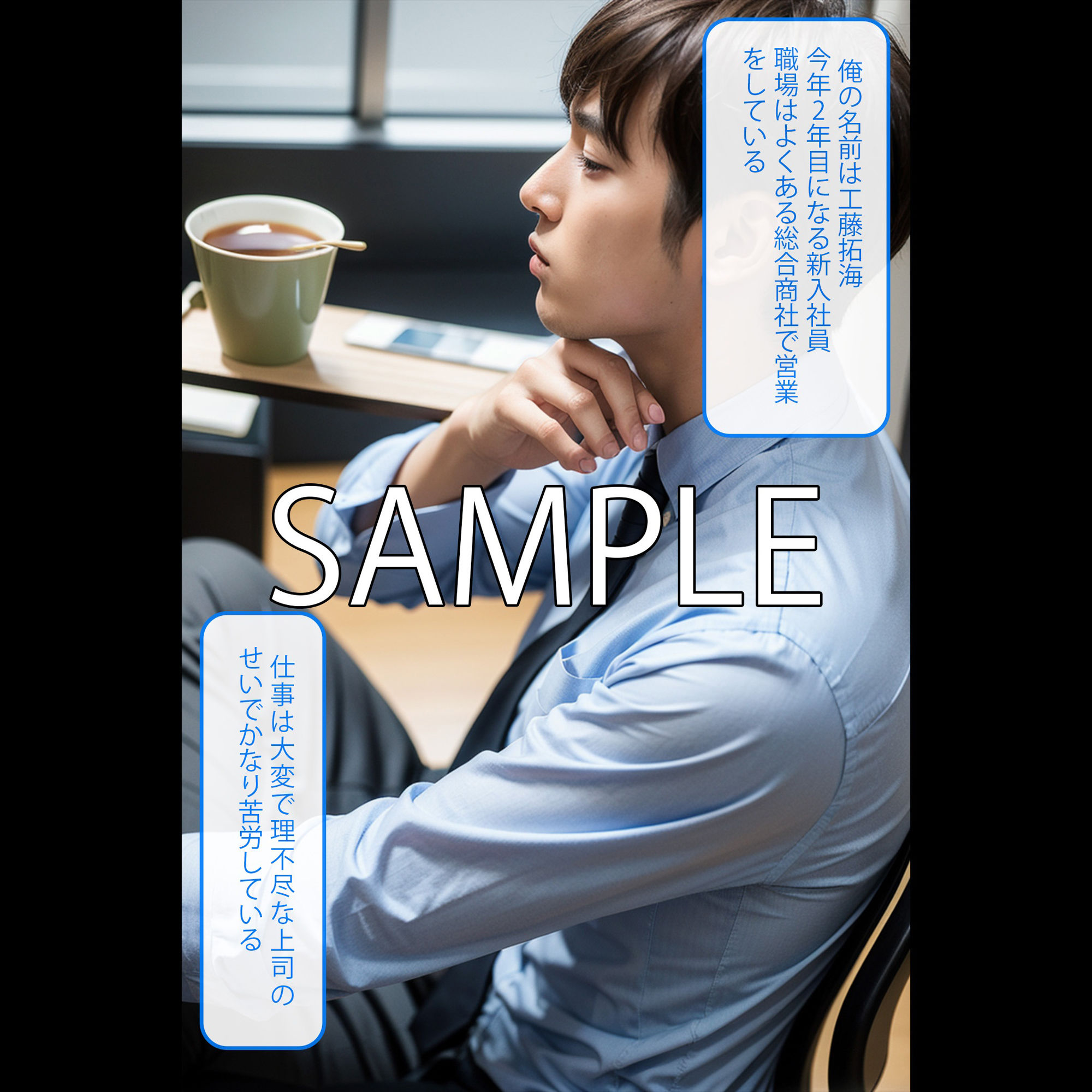 サンプル画像2:憧れの先輩の本当の姿は(第3ボタン) [d_357070]