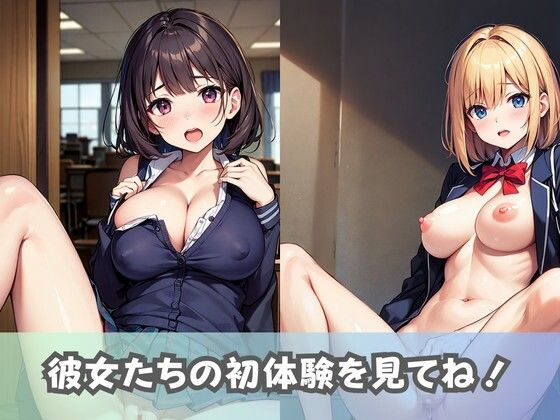 サンプル画像5:【爆乳処女JK】巨乳の女子校生が初めてのセックスに挑戦！きつきつおま◯こに中出しされて精子まみれ！(美女AIコレクション) [d_357129]