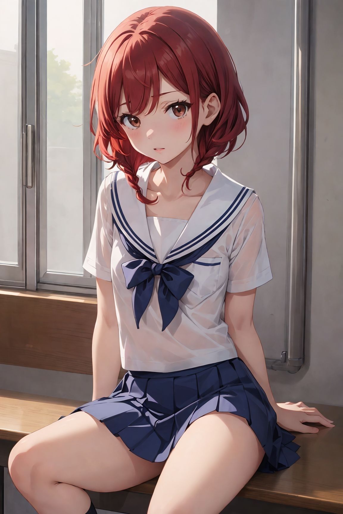 サンプル画像1:先輩と・・・エッチしたいんですっ！(アルファエッチ) [d_357182]